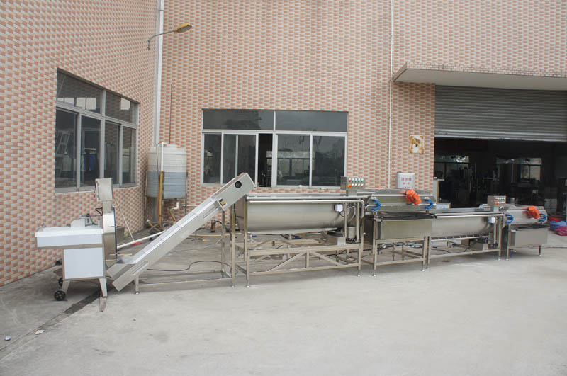 La limpieza de la lavadora de frutas y verduras es relativamente limpia