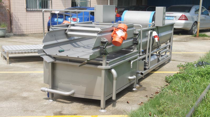 Lavadora de frutas y verduras con ozono.