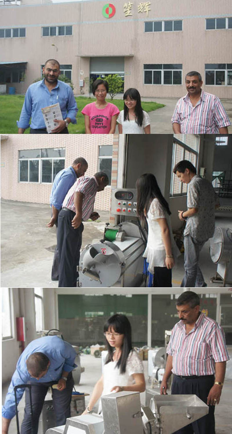 Proporcionar l&iacute;neas de producci&oacute;n de pelado, corte, secado y envasado para clientes en Egipto