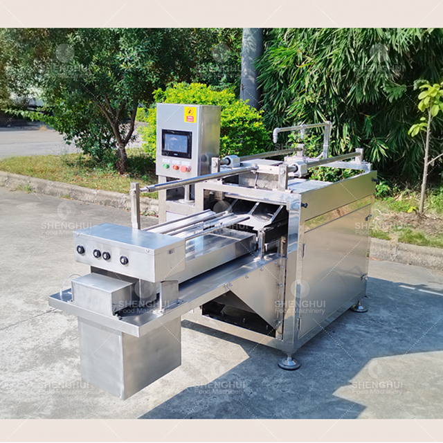 Gran máquina de corte de carne de pescado oblicua equipo de corte de carne de pescado máquina de corte de carne de pulpo