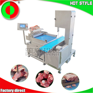 Máquina cortadora de huesos comercial, máquina cortadora de carne congelada, máquina cortadora de carne