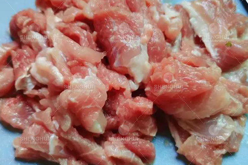 Cortadora de carne congelada