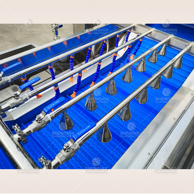 Línea de procesamiento de vegetales comerciales, máquina para lavar vegetales, máquina para limpiar frutas, lavadora de ensaladas no destructiva