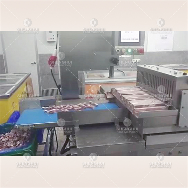 Máquina cortadora de huesos comercial, máquina cortadora de carne congelada, máquina cortadora de carne