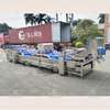 Línea de procesamiento de vegetales comerciales, máquina para lavar vegetales, máquina para limpiar frutas, lavadora de ensaladas no destructiva
