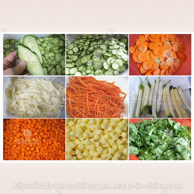 Cortadora automática de verduras, cortadora de frutas, máquina rebanadora de batatas, cortadora de frutas de piña, máquina de zanahorias ralladas