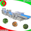 Línea de procesamiento de vegetales comerciales, máquina para lavar vegetales, máquina para limpiar frutas, lavadora de ensaladas no destructiva