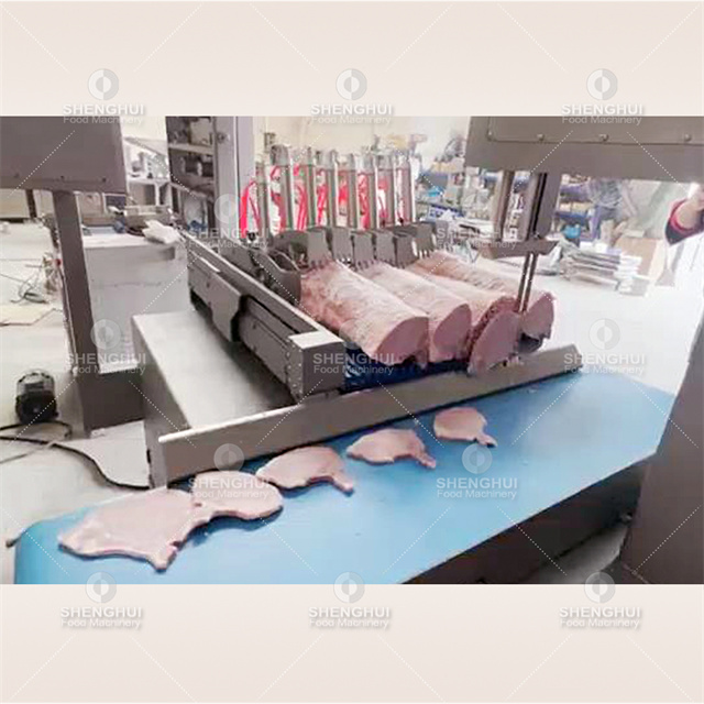 Máquina cortadora de huesos comercial, máquina cortadora de carne congelada, máquina cortadora de carne