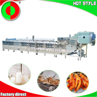 Máquina de pasteurización comercial, máquina de esterilización, máquina de blanqueado, línea de producción de esterilización de alta temperatura