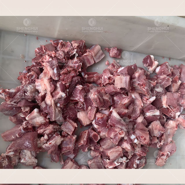 Equipo automático para cortar costillas, cortador de cubos de carne, máquina cortadora de costillas de cerdo
