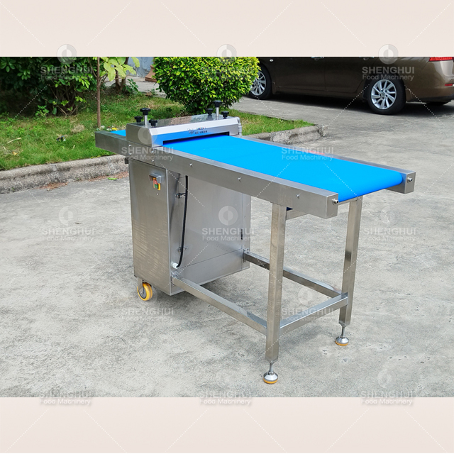 Máquina automática para cortar flores de calamar, máquina para cortar pescado y carne, cortadora de flores de sepia.