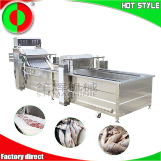 Lavadora automática de pescado, máquina de limpieza de pescado, lavadora de carne, máquina desalinizadora de pescado