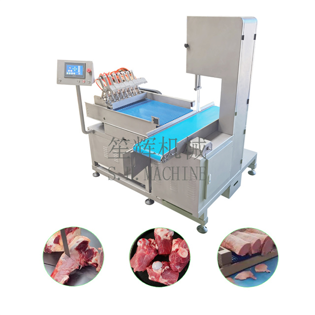 Máquina cortadora de huesos comercial, máquina cortadora de carne congelada, máquina cortadora de carne