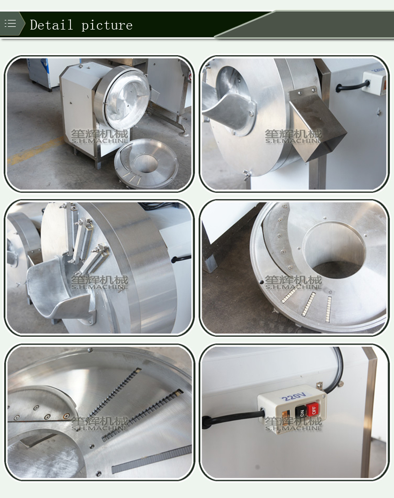 m&aacute;quina de corte de comida de m&aacute;quina de jengibre